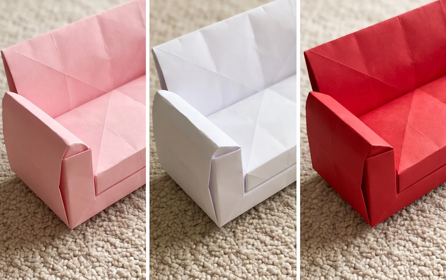 How to Fold an Origami Sofa